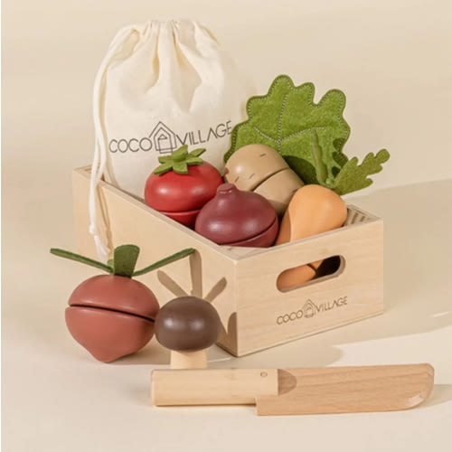 Wooden Vegetables Play Set
