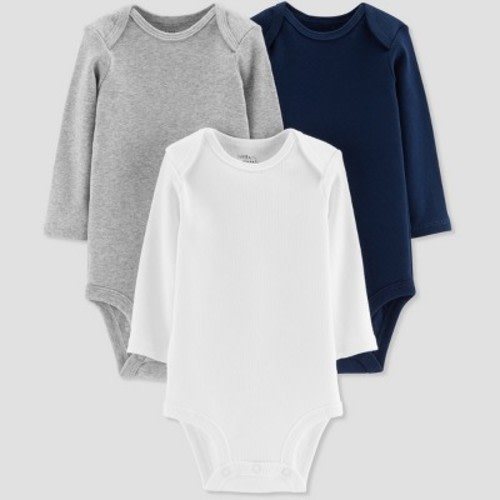 Baby Boys' 3pk Bodysuit - Little Planet by Carter's Navy/White/Gray Newborn