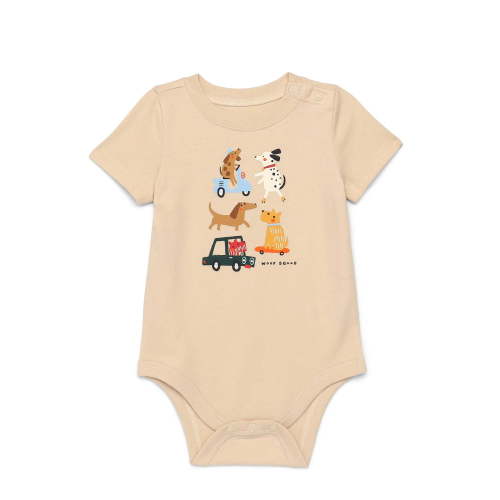Garanimals Baby Boy Graphic Bodysuit with Short Sleeves, Sizes 0M-24M