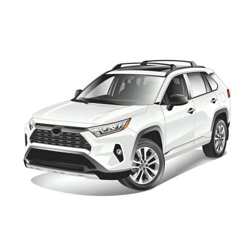 Toyota RAV4 5th Generation Car Window Shades (XA50; 2018-Present) - Snap Shades