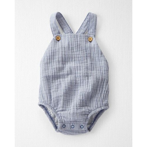 Baby Organic Cotton Gauze Bubble - 9M - Beats Blue