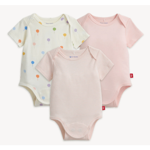 0 - 3 months. Magnetic 3-Pack Bodysuit