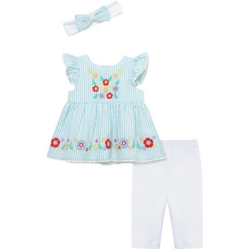 Happy Flowers Tunic, Leggings & Headband Set, 6M