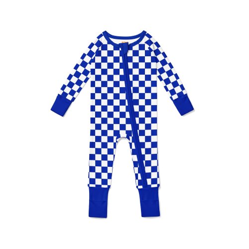 Kentucky Checkerboard Bamboo Zip Up Sleeper