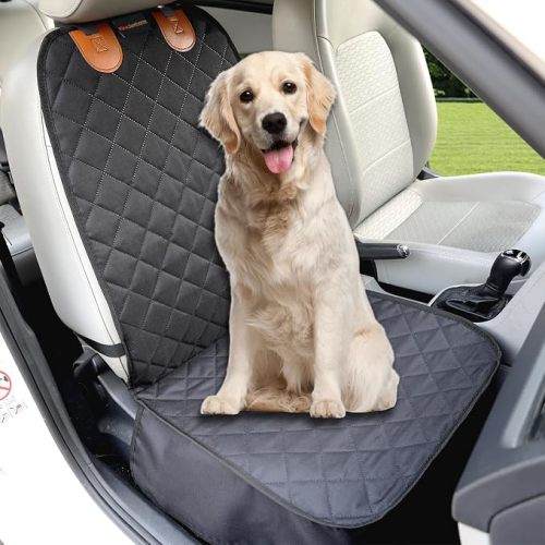 Car Front Seat Covers for Dogs Scratch-Proof Pet Car Seat Cover Non-Slip Large Car Seat Protector for Dogs Bucket Seat Cover