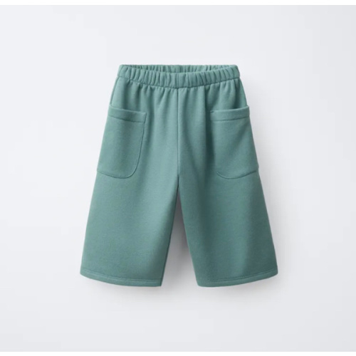 DUCK LABEL WIDE LEG FLEECE PANTS - Sea green | ZARA United States