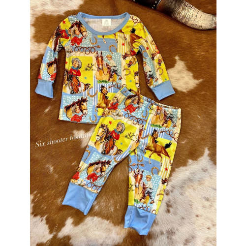 Vintage cowkid style pj set