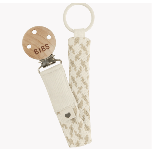 Pacifier Clip - Ivory/Vanilla – Bibsworld store US