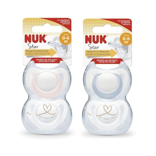 Nuk Star Nights Orthodontic Soother 0-6M Assorted