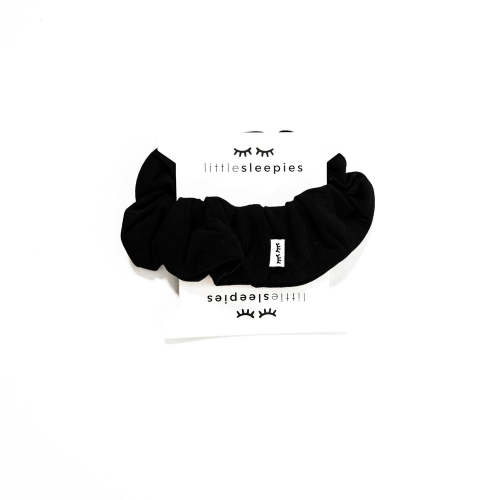 Adult Black Bamboo Viscose Scrunchie - Little Sleepies