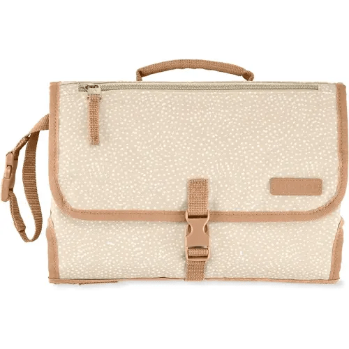 Skip Hop Portable Baby Changing Pad, Pronto, Beige Swirl Dot