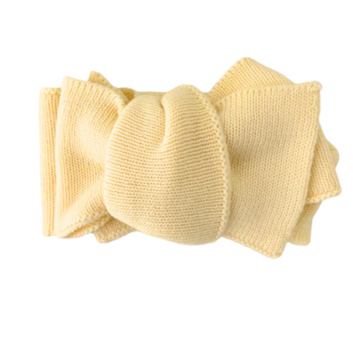 Knitted Oversized Topknot | Lemon – Little and Fern