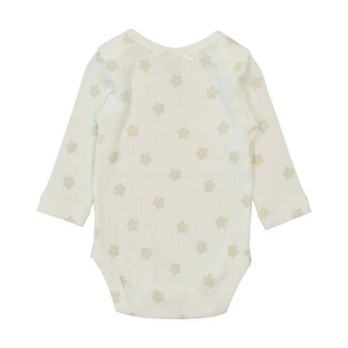 Cream Baby Long Sleeve Organic Cotton Rib Bodysuit | Best&Less™ Online