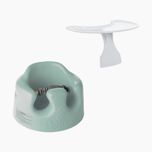 Bumbo Floor Seat & Play Tray Bundle - Duck Egg