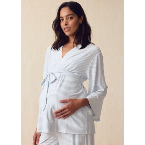 LAKE | Women | DreamModal™ Pajamas | Fog Maternity Kimono Bundle