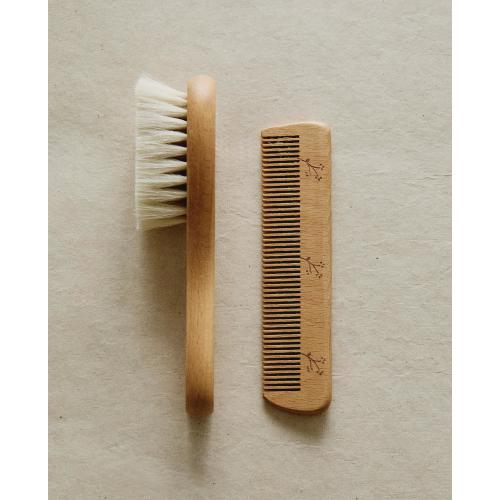 BABY FLOWER BRUSH AND COMB SET