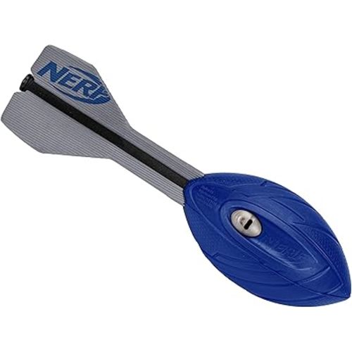 Nerf Vortex Aero Howler Foam Ball – Classic Long-Distance Football - Flight-Optimizing Tail - Hand Grip – Indoor and Outdoor Fun (Blue)