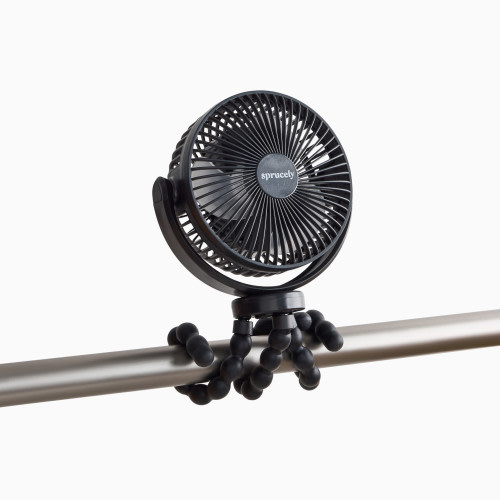 Sprucely Portable Stroller Fan - Black