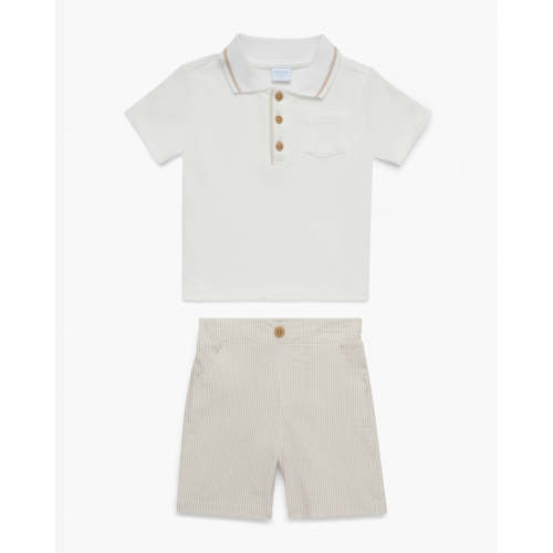 Polo Seersucker Short Set in Beige – Draper James