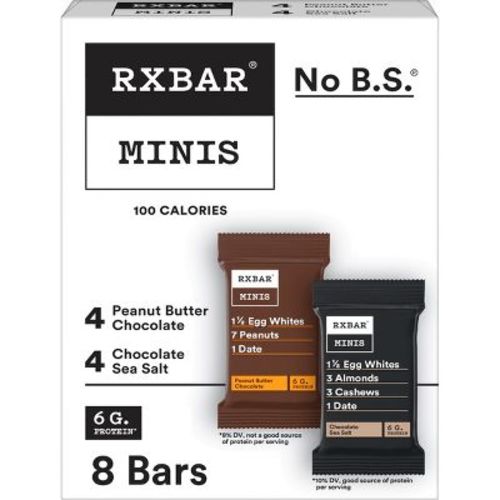 RXBAR Minis Chocolate Sea Salt & Peanut Butter Chocolate Protein Bars - 7.36oz/8ct