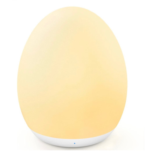 MediAcous Night Light for Kids, Baby Egg Light for Nursery, 7 Colors Changing & Stepless Dimming, Soft Silicone Touch Night Lamp with 1 Hour Timer, Rechargeable Nursery Night for Breastfeeding