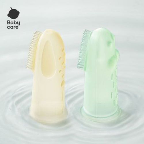 Bc Babycare One-Swipe Food-Grade Silicone Finger Toothbrush Set – Milk Stain & Tongue Cleaner for 6M+ Baby Oral Care