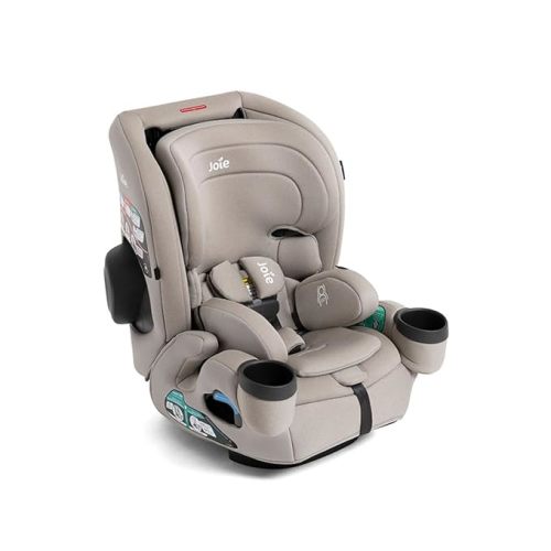 Joie Saffron SI 4-in-1 Car Seat – Car Seat for Infants to Toddlers to Big Kids - 4 Modes, 10-Position No-Rethread Headrest & Harness (Dove)