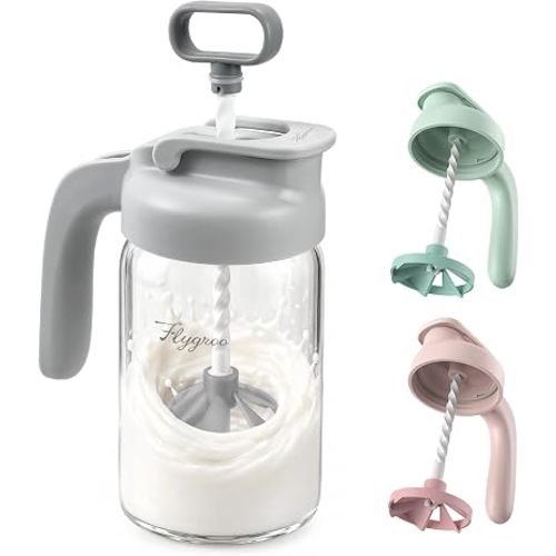 Glass Breast Milk Pitcher, Baby Formula Mixing Pitcher - 24oz, Grey