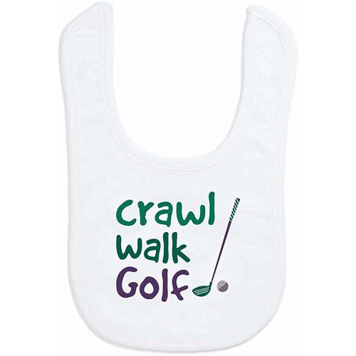 ChalkTalkSPORTS Golf Baby Bib - Soft Microfiber - Golf Baby Gift
