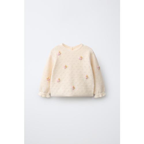 Openwork and Bobble Jumper