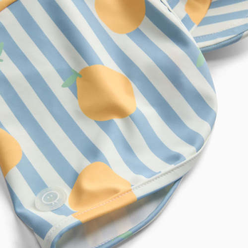 Shop Lemon Stripe Sunsafe Swim Hat with Neck Cover | MORI US