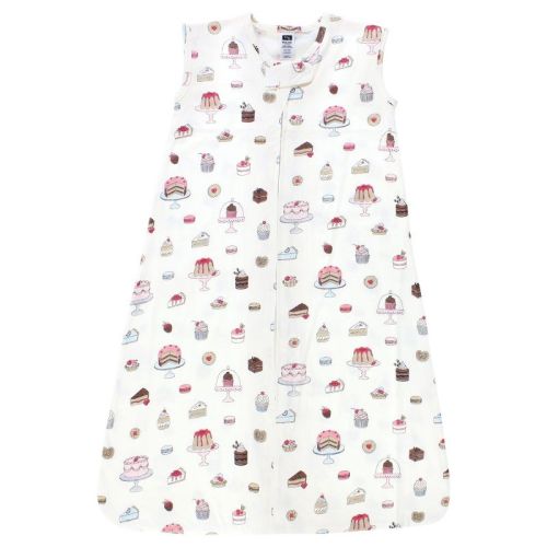 Hudson Baby Infant Girl Cotton Sleeveless Wearable Sleeping Bag, Sack, Blanket, Sweet Bakery, 6-12 Months