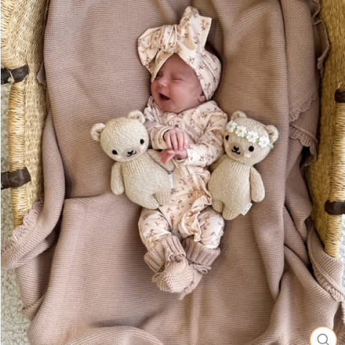 Frill Zip Romper | Paisley Coffee – Little and Fern