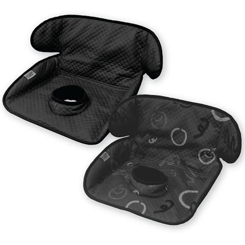 Piddle Pad 2-Pack, Potty Training Car Seat Protector, Toddler Car Seat Cover & Stroller Protector, Machine Washable Waterproof Car Seat, Anti-Slip, Universal Fit (Black)