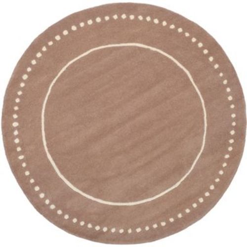Bella BEL151 Hand Tufted Area Rug - Beige/Ivory - 3' round - Safavieh.