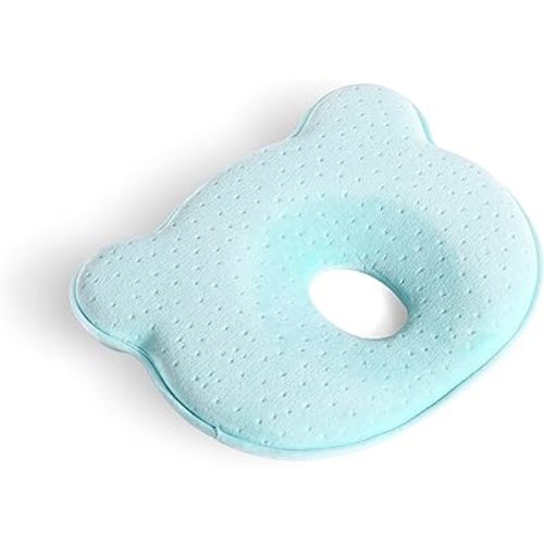 Memory Foam Baby Pillow,Cute Cartoon Bear Soft and Cozy Pillow, Breathable Bedding Set