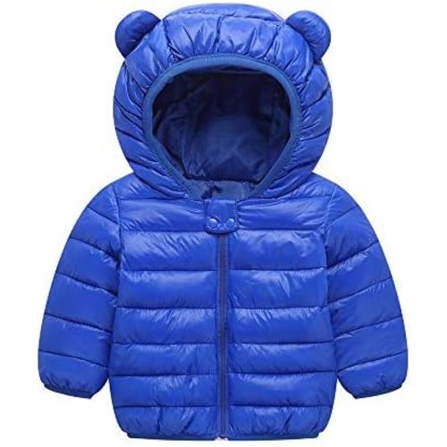 Winter Down Coats for Kids Baby Boys Girls Light Puffer Padded Jacket Bear Hoods Infant Outerwear