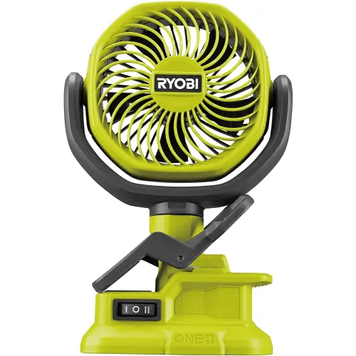Ryobi RCF18-0 18V ONE+ Cordless 10cm Clamp Fan (Bare Tool) Hyper Green