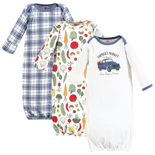 Touched by Nature Unisex Baby Organic Cotton Gowns