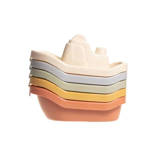 Floating Boats Mold Free Educational Bath Toy 5-Piece Set