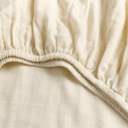 Supersoft Undyed 100% Organic Cotton Gauze Baby Crib Fitted Sheet