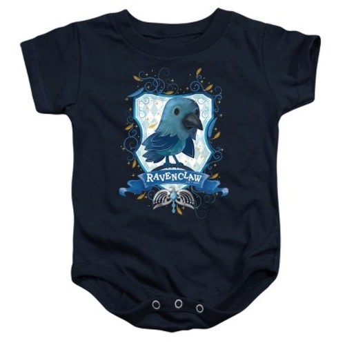 Baby Harry Potter Watercolor Ravenclaw Crest Infant Bodysuit Navy 12 Months