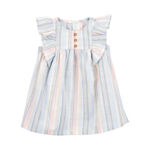 Baby Girls Carter's Striped Flutter Sleeve Dress