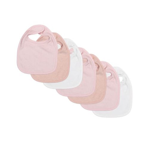 Light Pink Baby 7 Pack Bibs | Best&Less™ Online