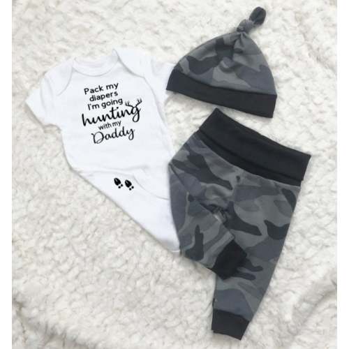 Camo Baby Boy Hunting Outfit, Deer, Leggings, Pants, Bodysuit, Hat, Newborn, Coming Home, Hospital Outfit, Baby Shower