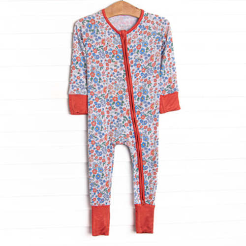 Coastal Camellia Bamboo Zippy Pajama, Red – Stitchy Fish