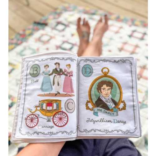 Jane Austen Soft Book   panel 35.5” by 43” by Riley Blake Designs/ Cotton/Sold by the panel