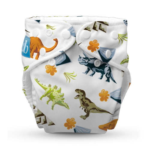 Reusable Cloth Diaper: One Size with Fleece (Pack of 1) - Dinosaurs – Charlie Banana