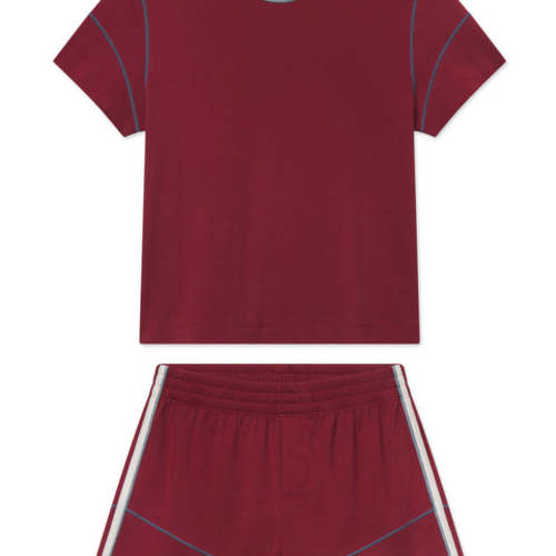 LAKE | Women | BalanceKnit™ Pajamas | Syrah Wave Shorts Set