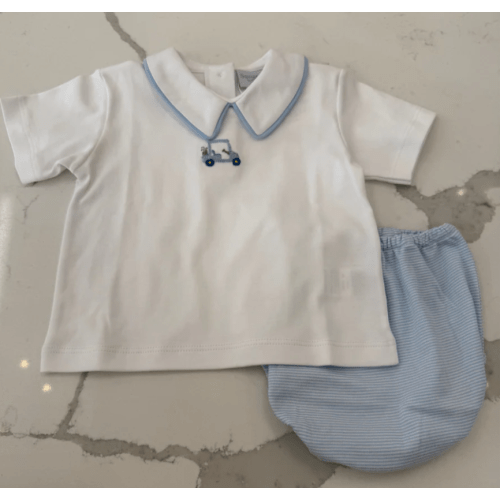 Blue Putting Diaper Set | Posh Tots Children's Boutique